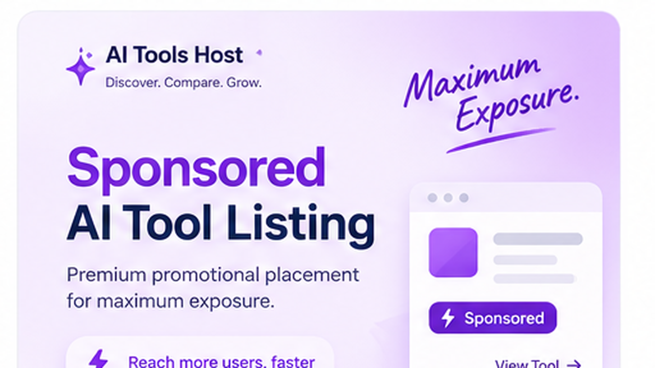 Sponsored AI Tool Listing